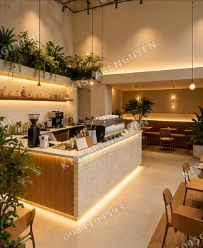 Khu vực quầy pha chế